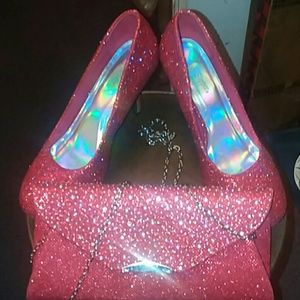Red shoes and purse